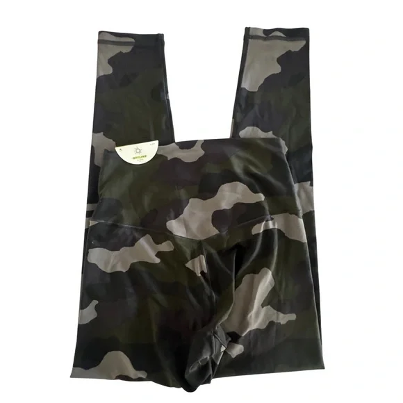 NWT OFFLINE by Aerie Real Me Hi-Rise 7/8 Legging Camo Green/Black Women’s M - Picture 4 of 11